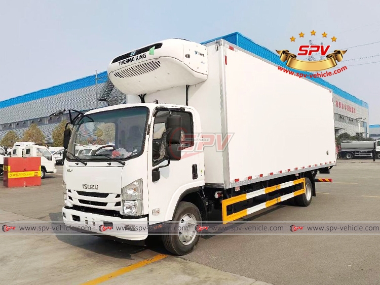 4 Ton  Reefer Van Truck  ISUZU - Left Front Side View